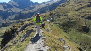 Haeding towards Pfälzerhütte