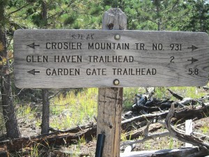 Sign at T-Junction of Trails 918 and 931